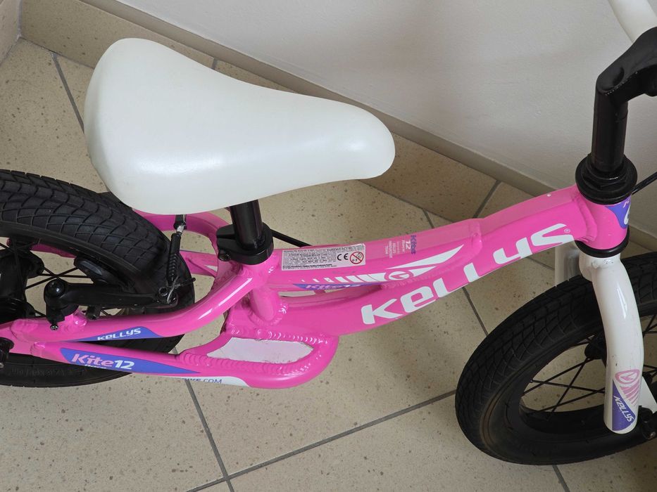 Lekki Rower biegowy różowy Kellys Kite Race 12