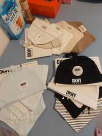 Подарочный фирменный набор для новорожденного бодик одежда DKNY