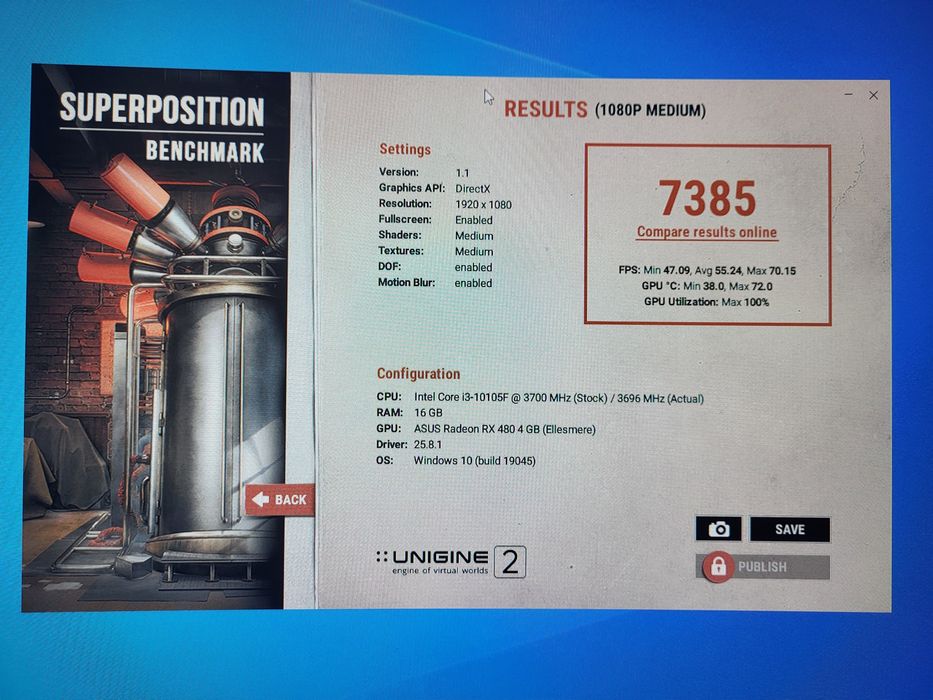 Відеокарта 4GB 256bit Asus ROG Strix OC RX 570