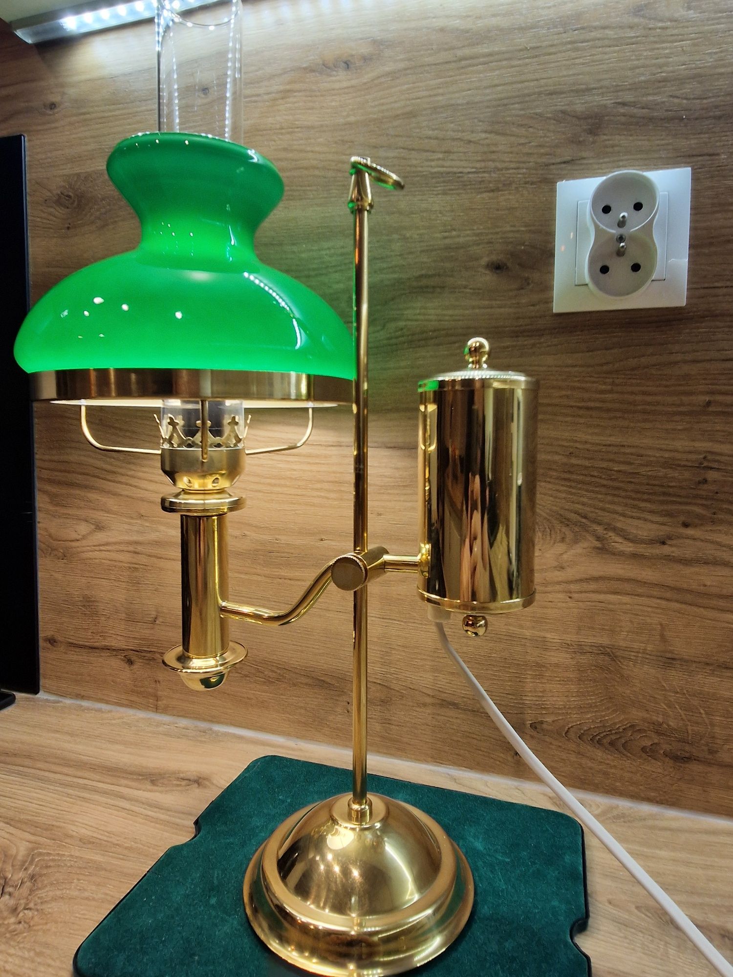 Mosiężna Lampa gabinetowa