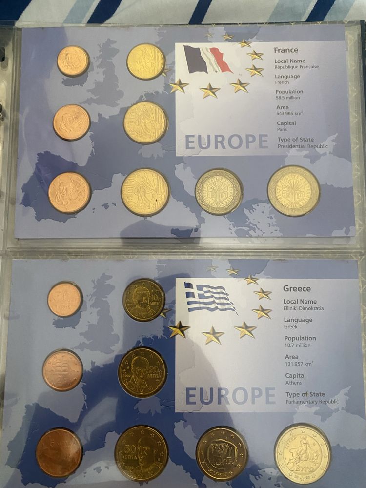 Coleçao moedas europa