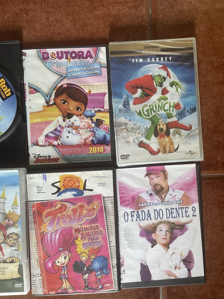 Filmes para crianças em DVD