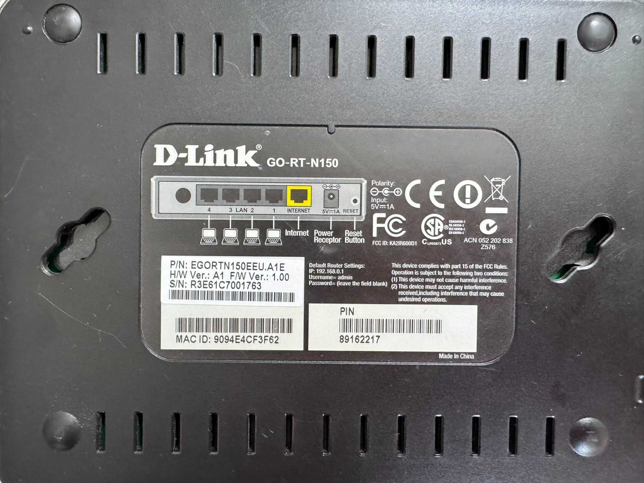 Router D-Link GO-RT-N150 – sprawny, tani internet do domu
