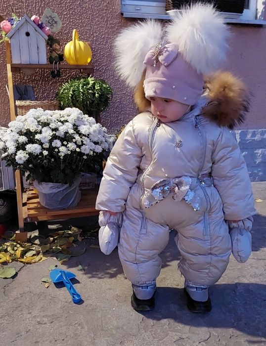 Зимовий комбінезон 74см для дівчинки