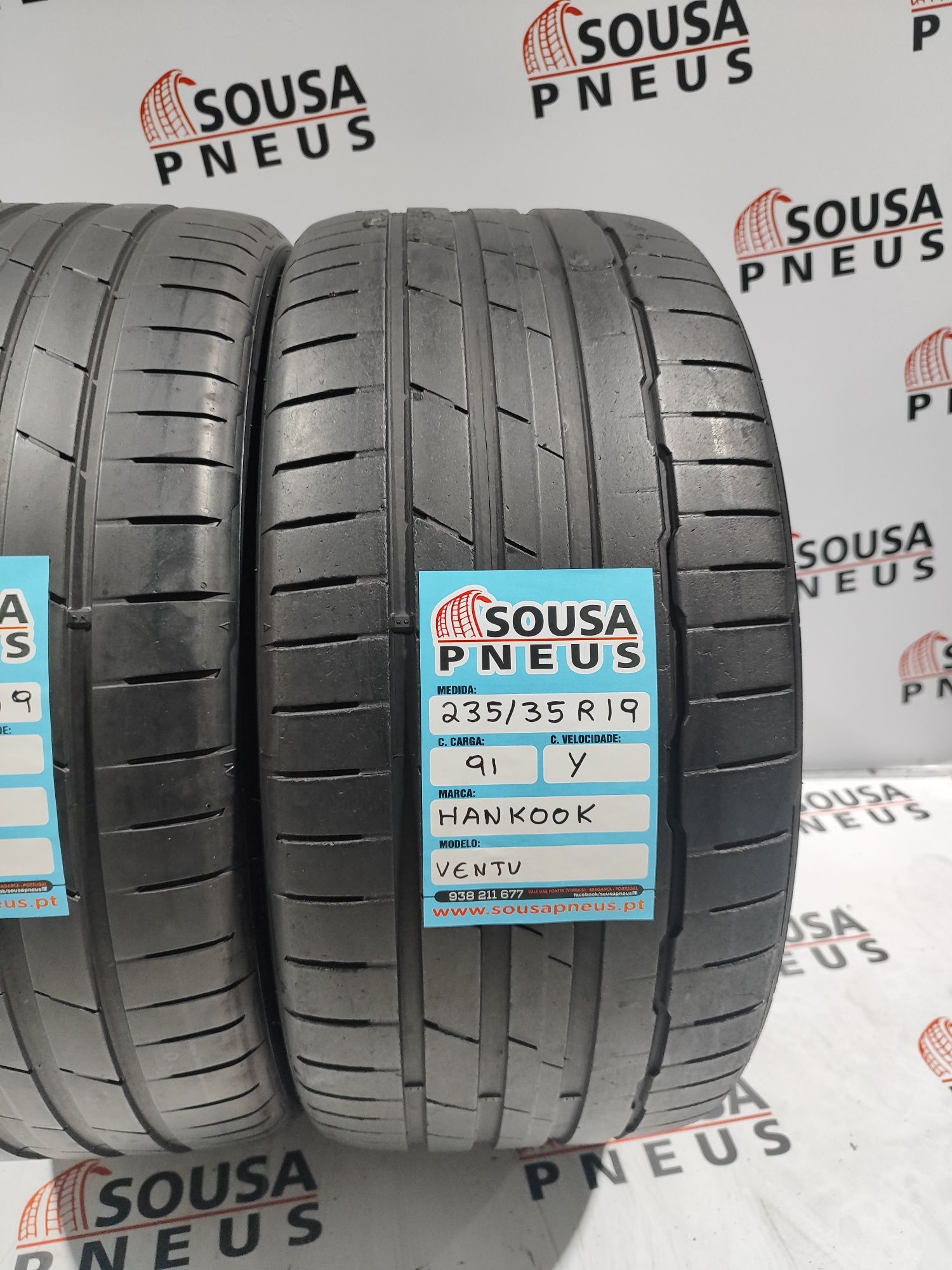2 pneus semi novos 235-35R19 Hankook - Oferta dos  portes