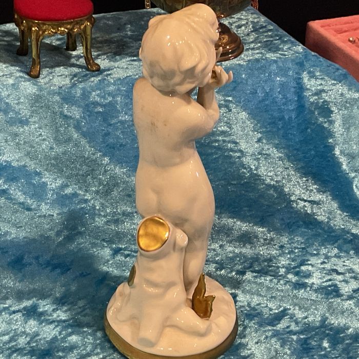 Sherub porcelana pintura manual ,epoch ,20 cm