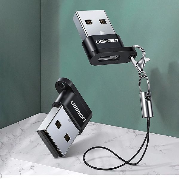 Adapter Usb C (żeński) - Usb (męski) Ugreen Us280 - czarny
