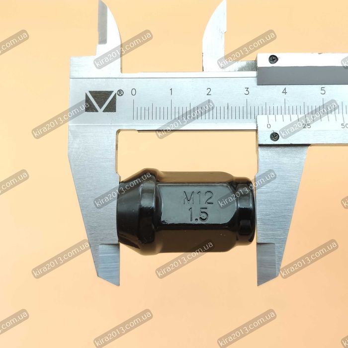 Гайка колесная черная М12*1,5 высокая Мазда Киа Хонда Hyundai Lexus