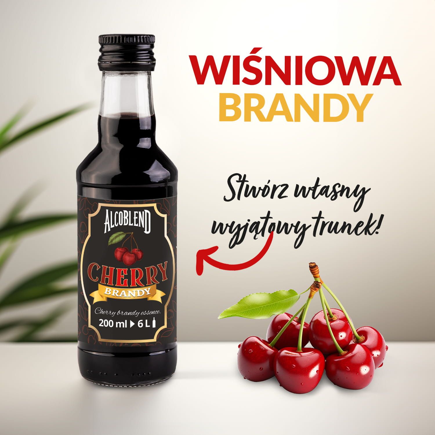 Zaprawka esencja do alkoholu ALCOBLEND - Cherry Brandy - 200 ml na 6 l