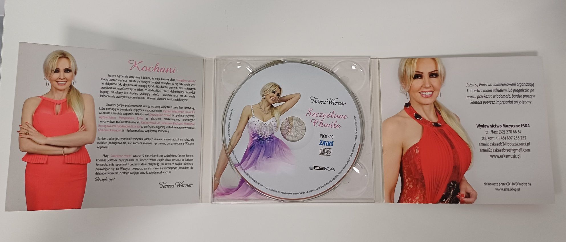 Teresa Werner Szczęśliwe chwile, płyta CD