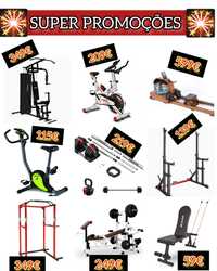 Promoções musculação e fitness - bancos, passadeiras, bicicletas, peso