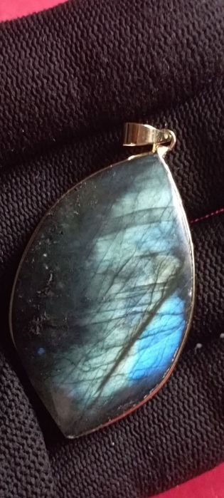 Кулон с натуральным камнем Лабрадор
