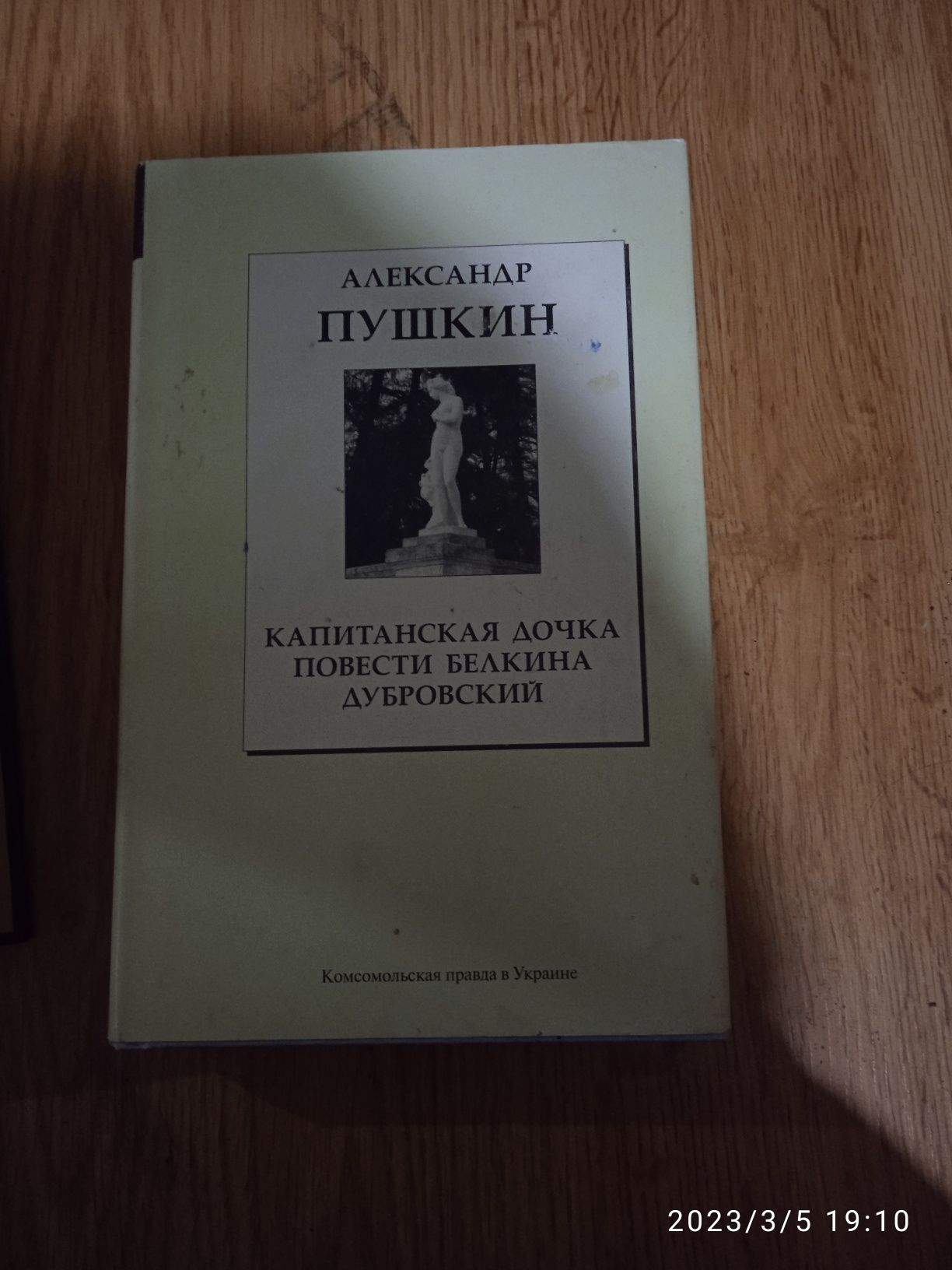 збірник оповідань Пушкіна і Євген Онегін на додачу.