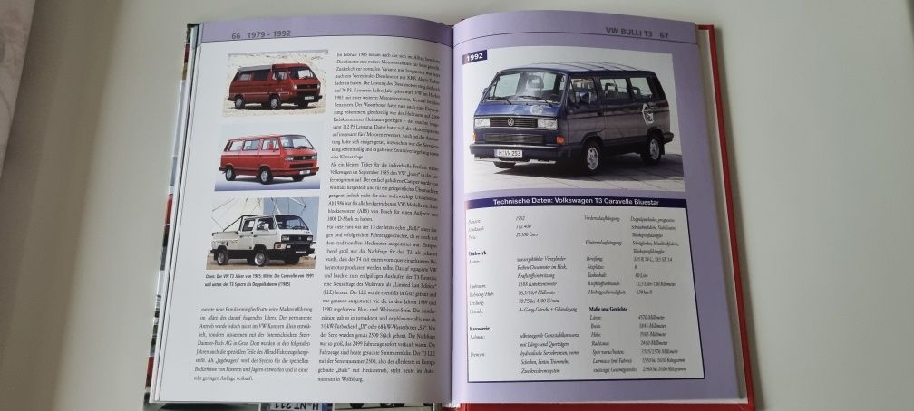 VW Bulli od 1947 do 2015 T1, T2, T3, T4, T5, T6 na innej Audi, BMW.