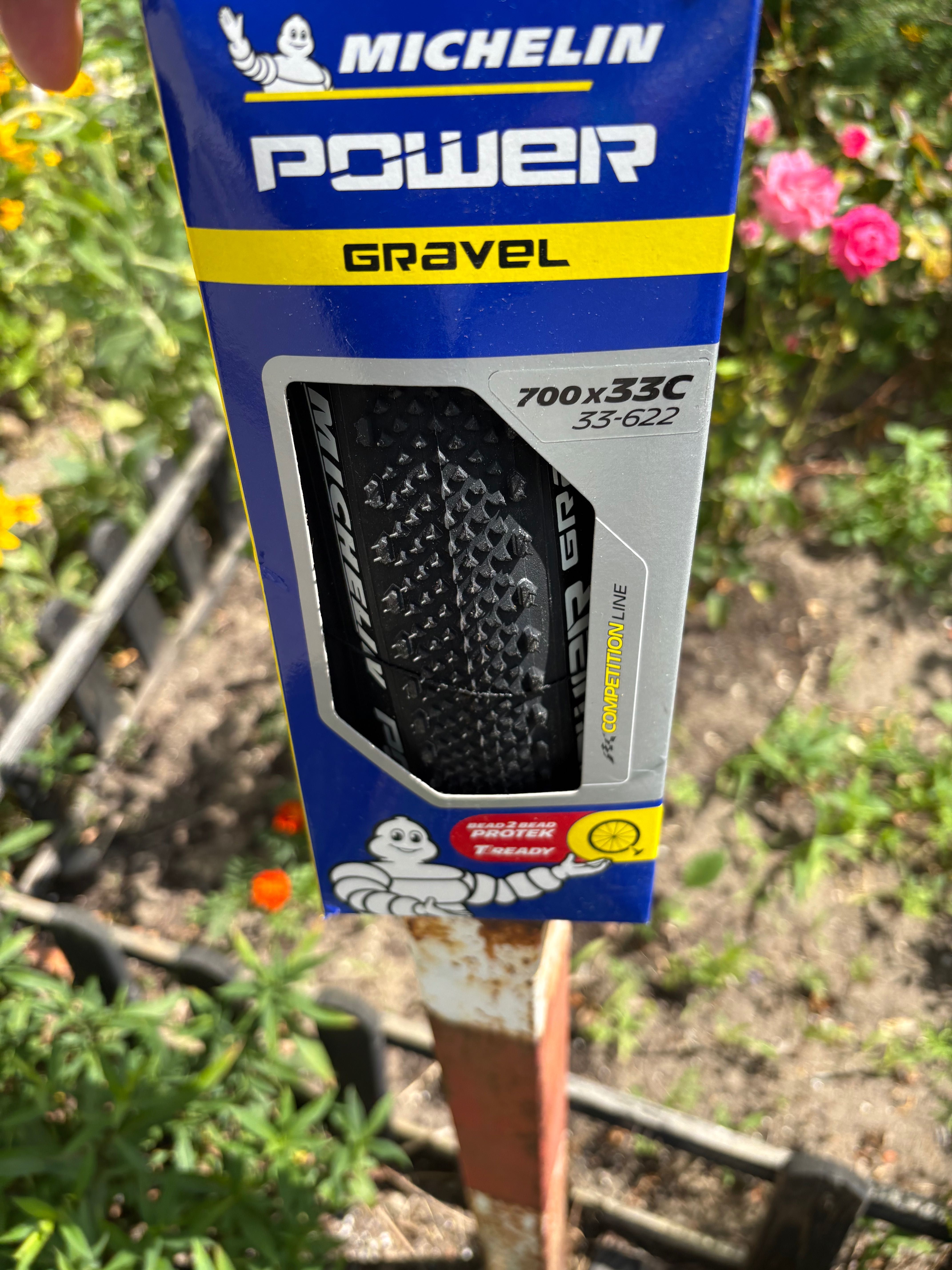 Komplet opon rowerowych michelin power gravel 700x33C