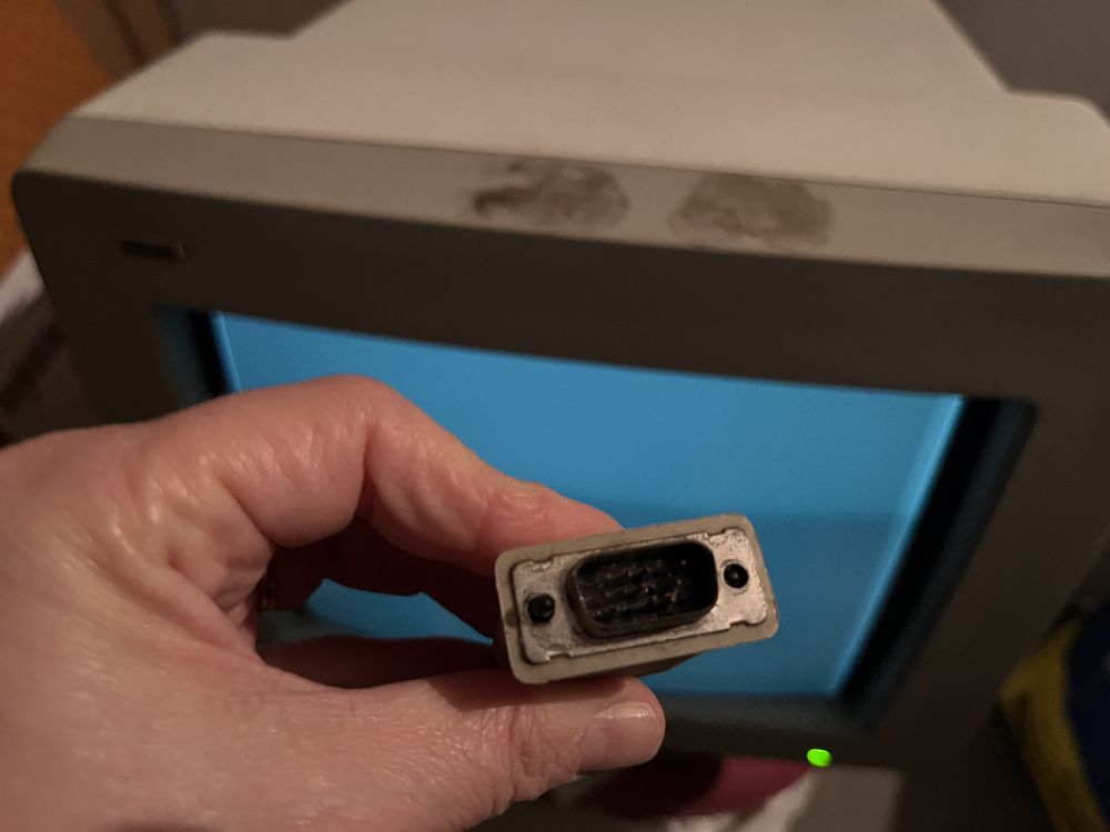 Monitor antigo NCR VGA
