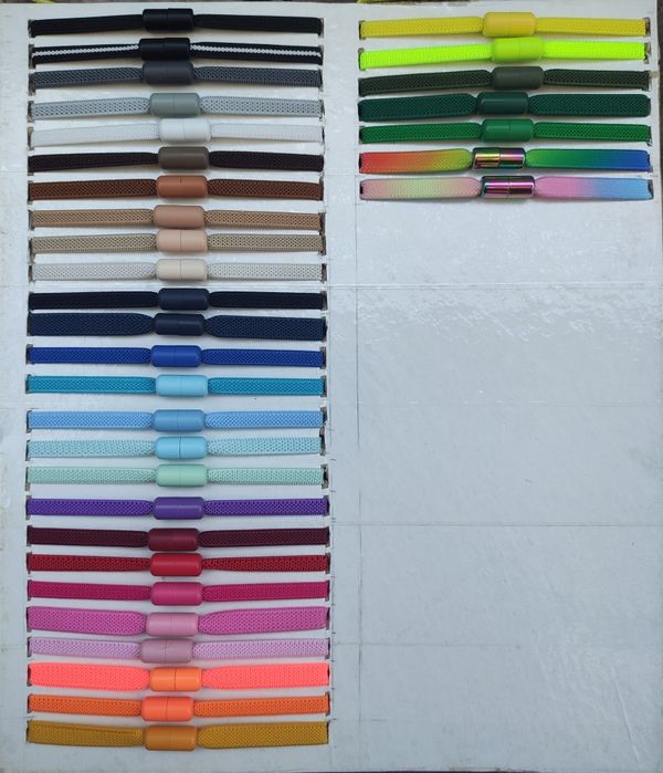 Широкі еластичні шнурки⤵️ Ліниве взуття без завязок з фіксаторами