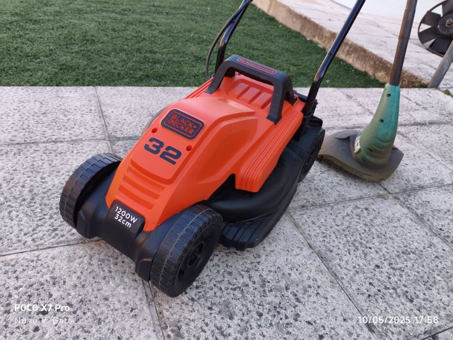 Corta relvas Black & Decker 1200 W + corta cantos bosch