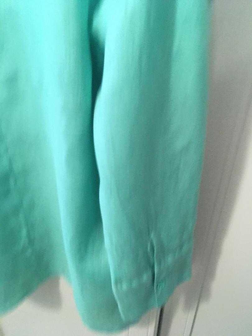 ZARA koszula asymetryczna 100% len w kolorze zielonym XS NOWA