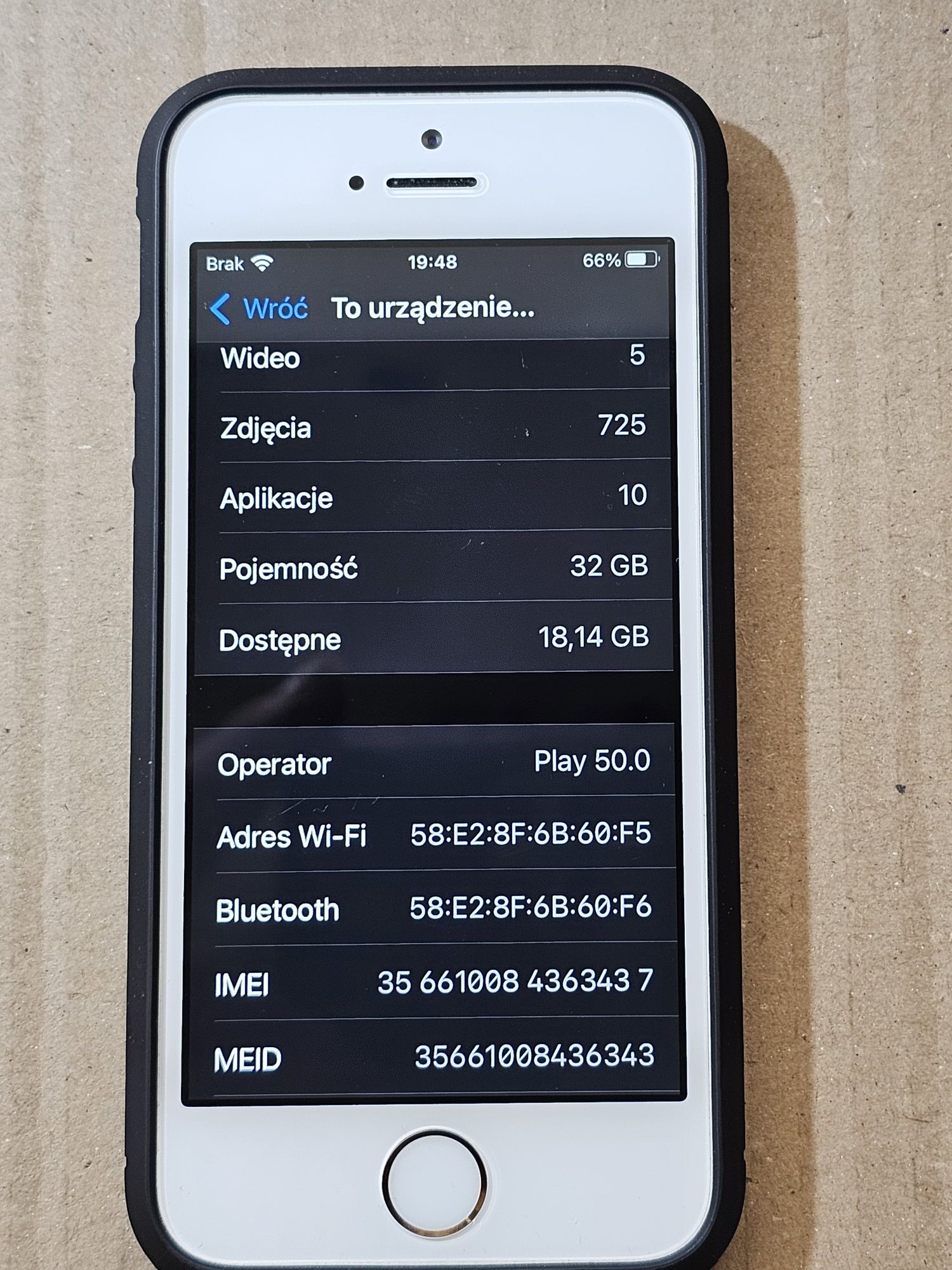 Iphone 5se 32gb różowy