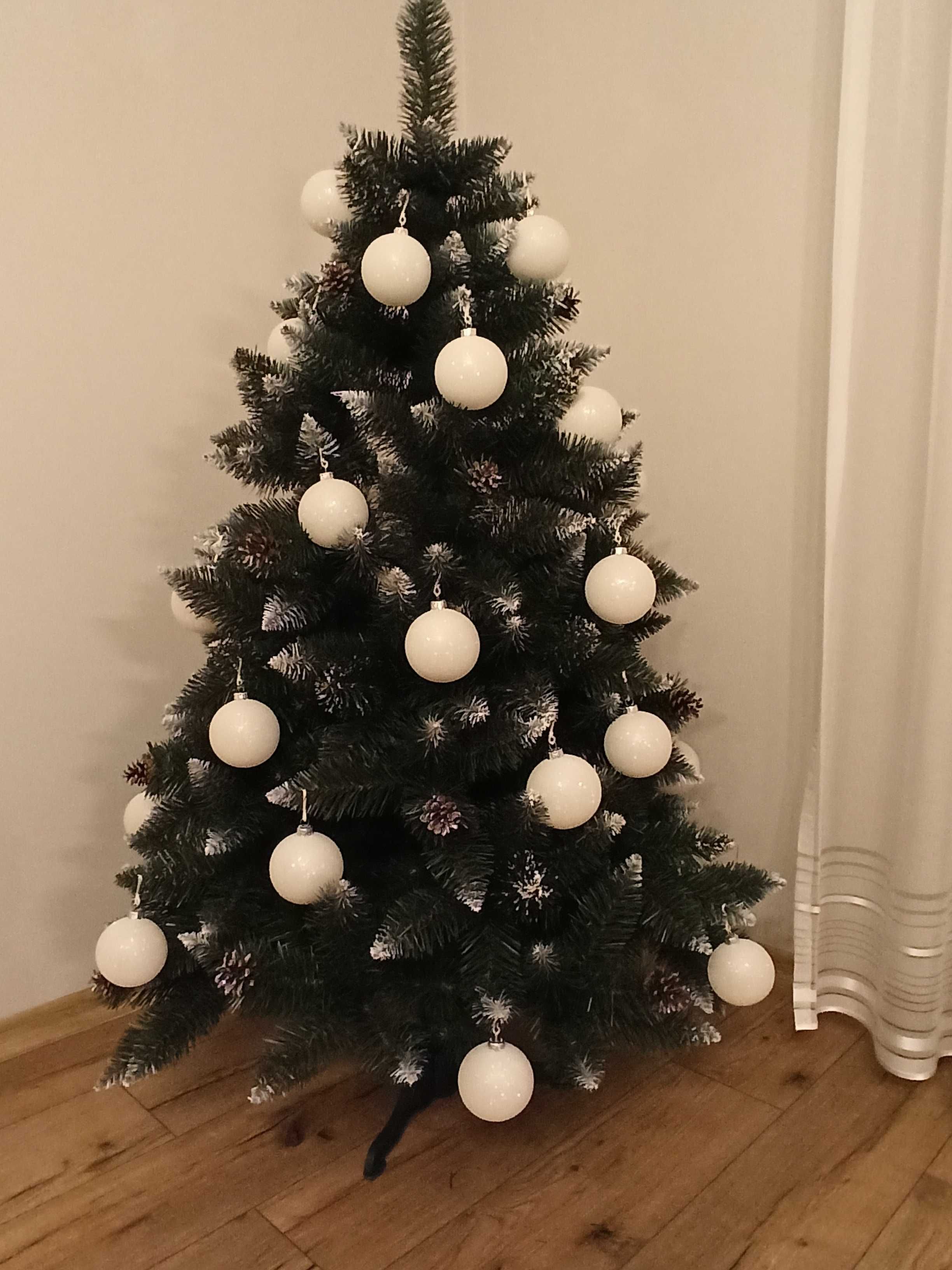 Choinka sztuczna Sosna Diamentowa Szyszka 160 cm gęsta-PRODUCENT