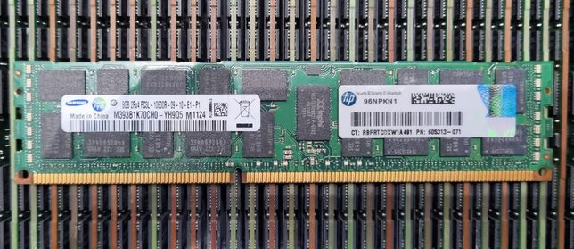 Серверная память 8Gb DDR3 Samsung 2Rx4 PC3L-10600R M393B1K70CH0 2133Mh