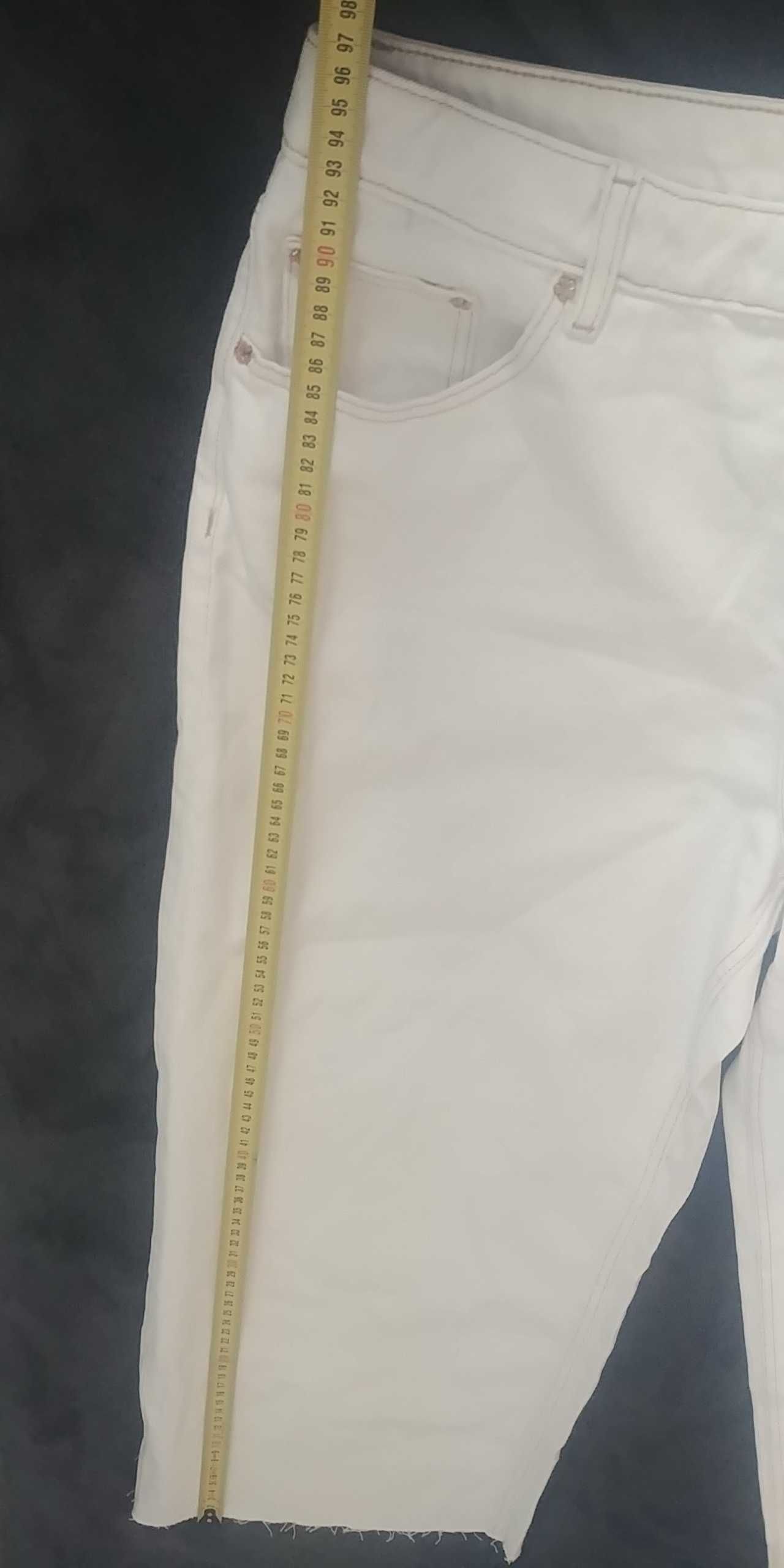 spodnie damskie białe/ beżowe sinsay rozmiar 42