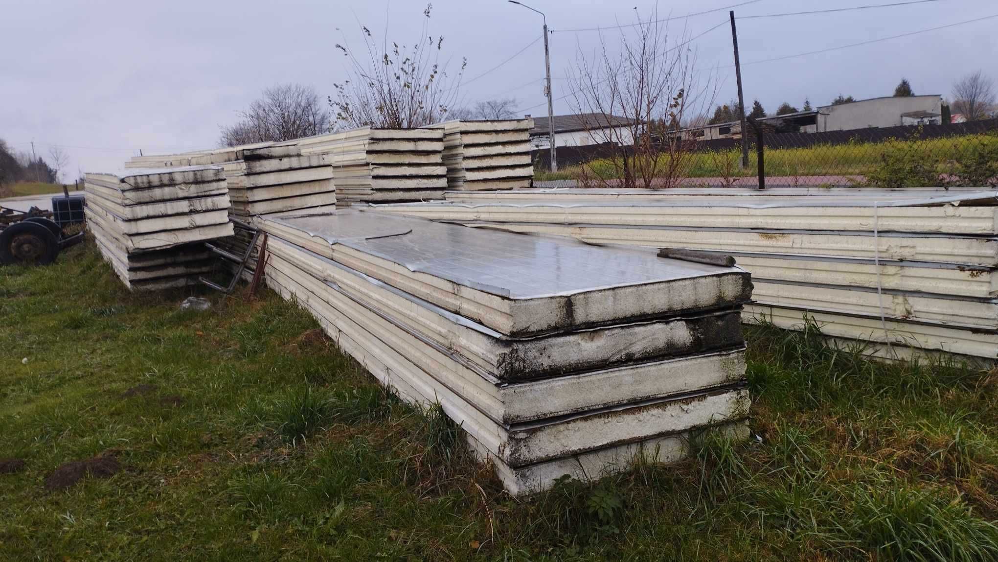 płyta warstwowa używana styropian 15cm dachowe