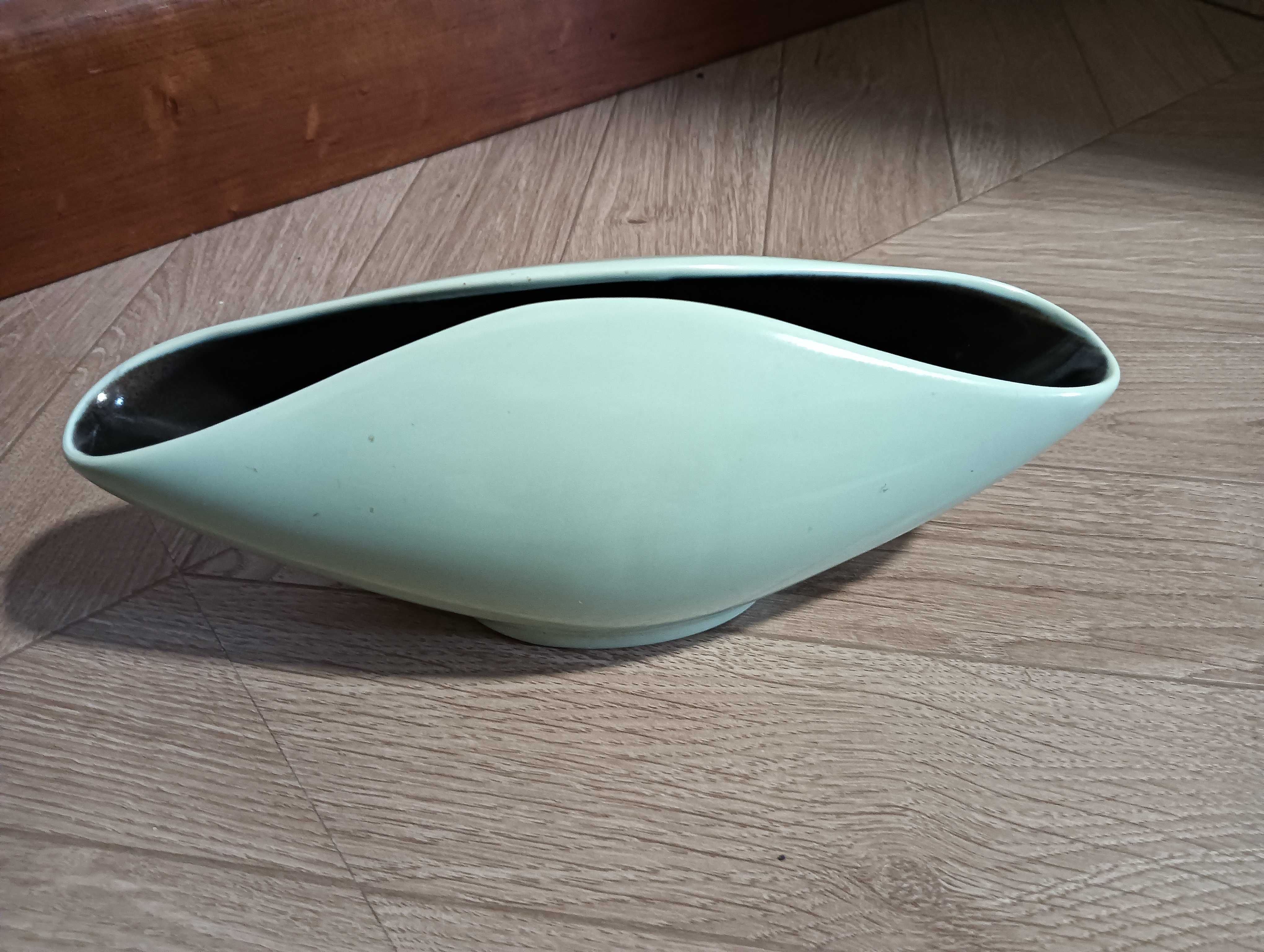 Naczynie ceramiczne miętowe wazon