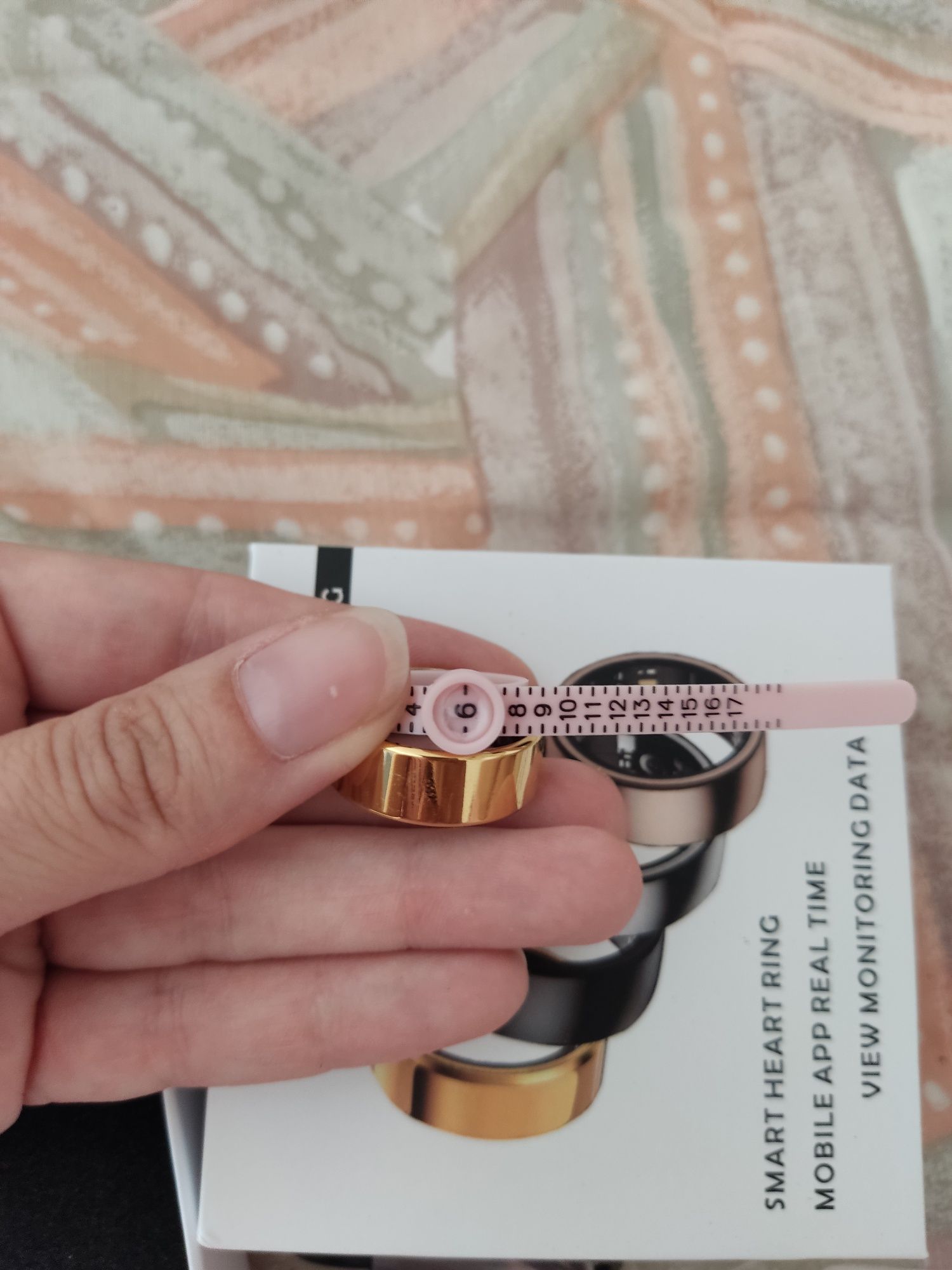 Smart ring dourado