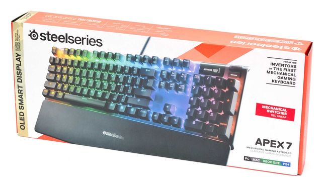 Топ SteelSeries Apex 7 клавиатура русская новая RGB подсветка