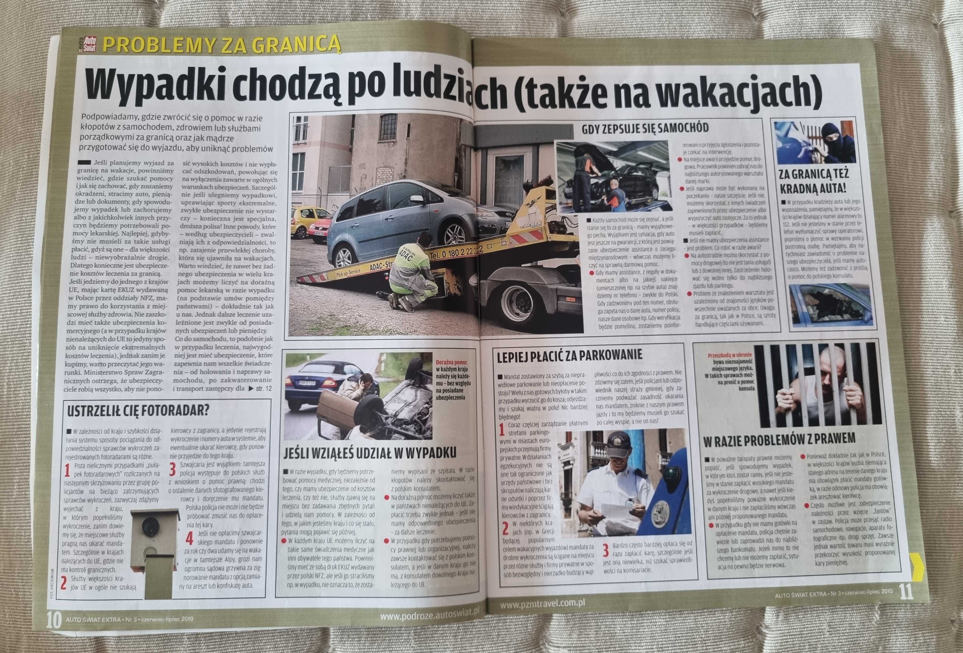 Auto Świat Extra - autem po Europie - wakacje - poradnik dla kierowców