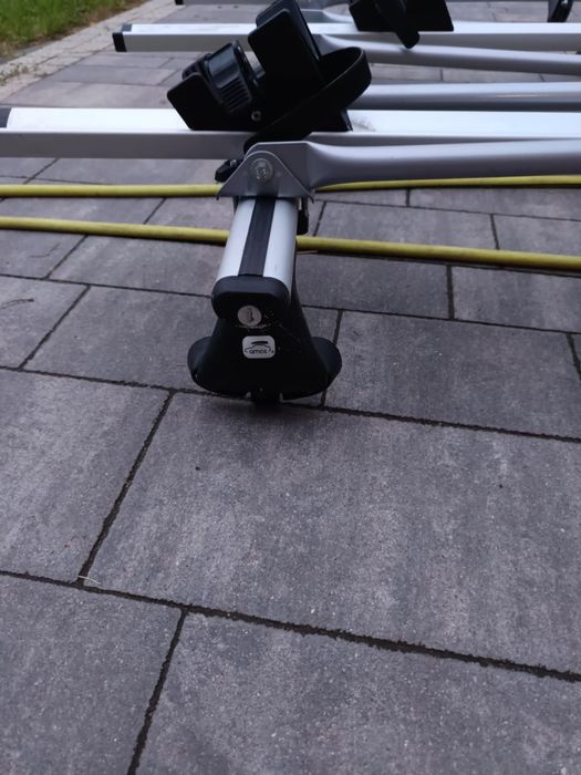 Bagaznik dachowy aluminiowy na 3 rowery