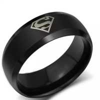 Кольцо унисекс из стали SUPERMAN, новое, 7 размер, на подарок