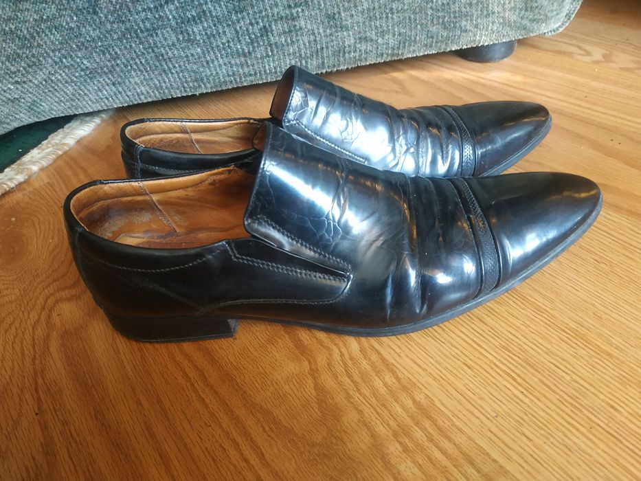 Шкіряні чоловічі  туфлі 43 - 44 розмір