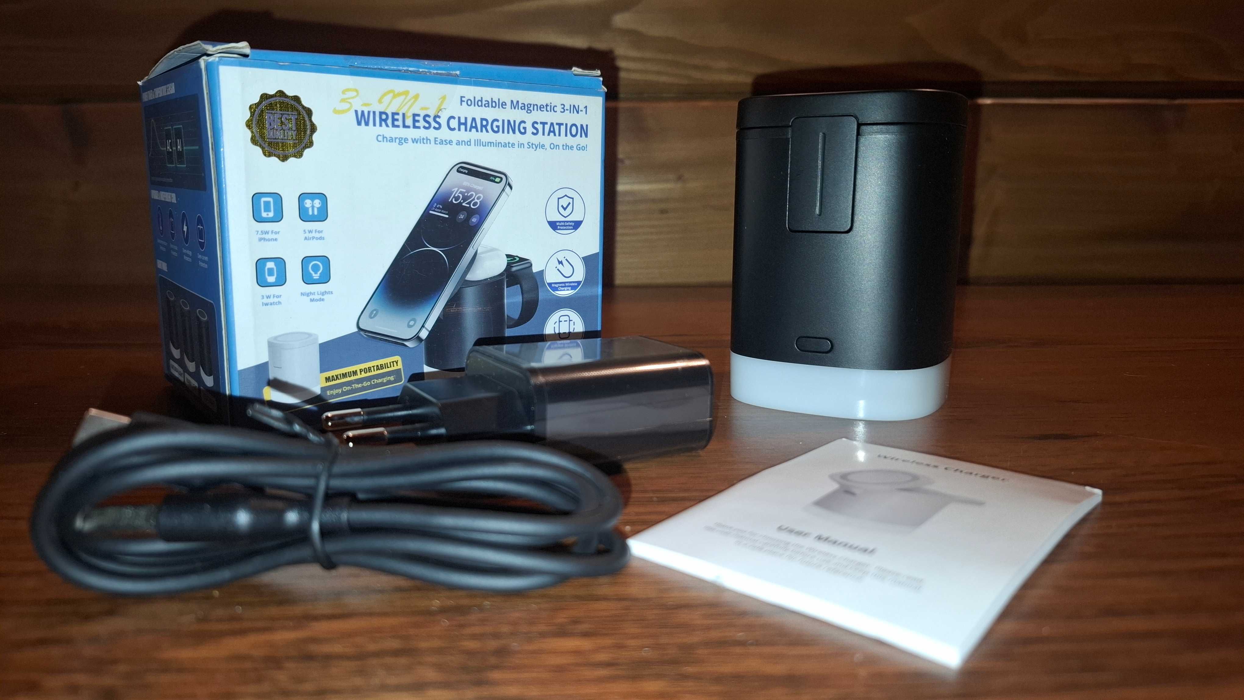 Ładowarka Bezprzewodowa 3 w 1 - Wireless Charger 3 in 1