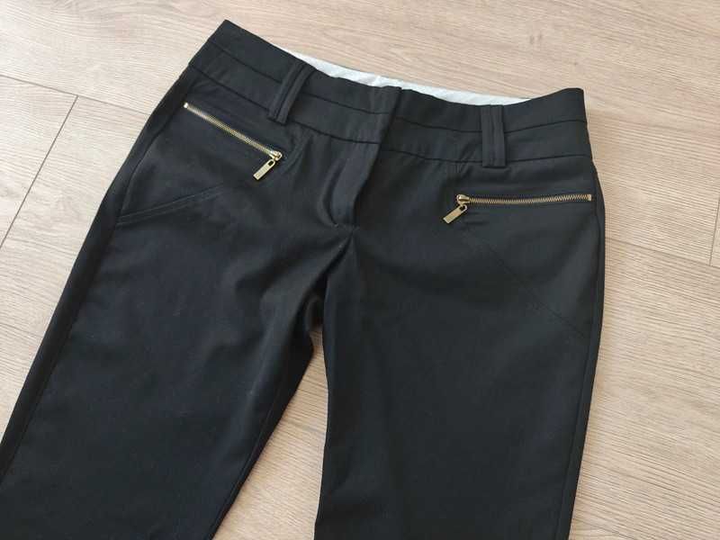 Czarne eleganckie spodnie 36