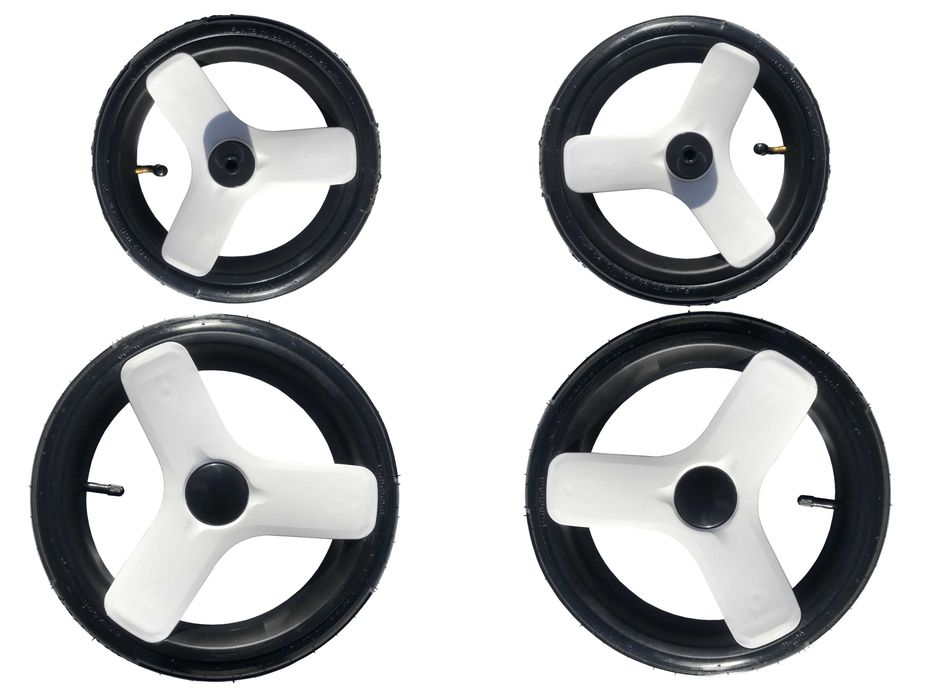 Koła Pompowane Nowe koła pompowane do wózka dziecięcego zestaw 4 sztuk