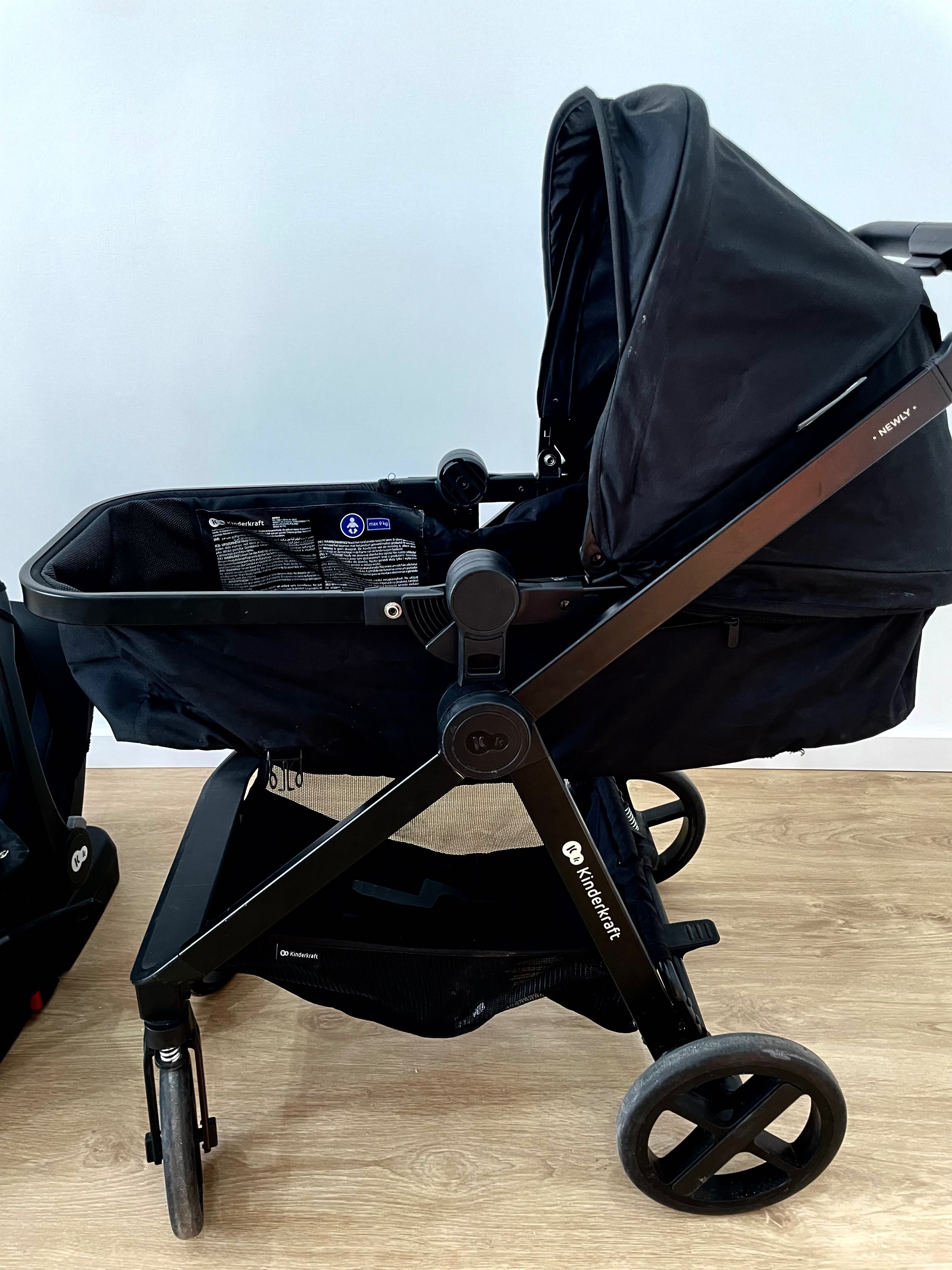 Cadeira + carrinho com isofix 4 em 1