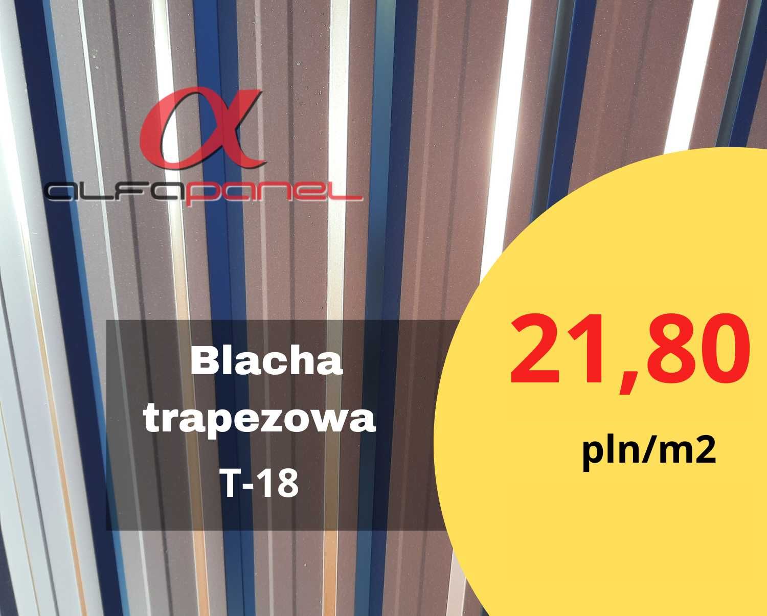 Blacha trapezowa T-18 w kolorze RAL wiśnia blachy trapezowe Szamotuły