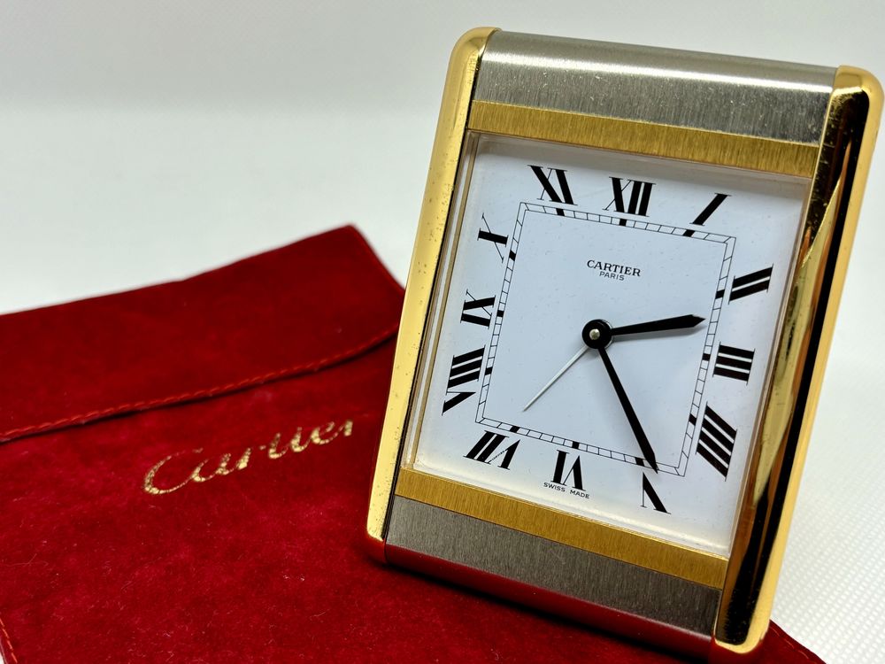 Les Must De Cartier Tank Réveil zegarek budzik kolekcjonerski