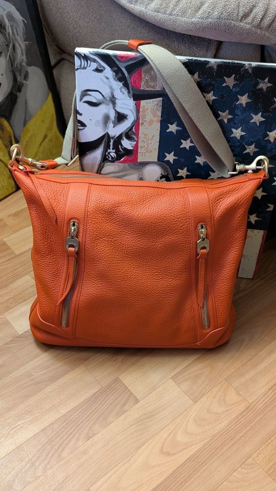 Шкіряна сумка, шопер,рюкзак,месенджер Bally made in Italy Оригінал