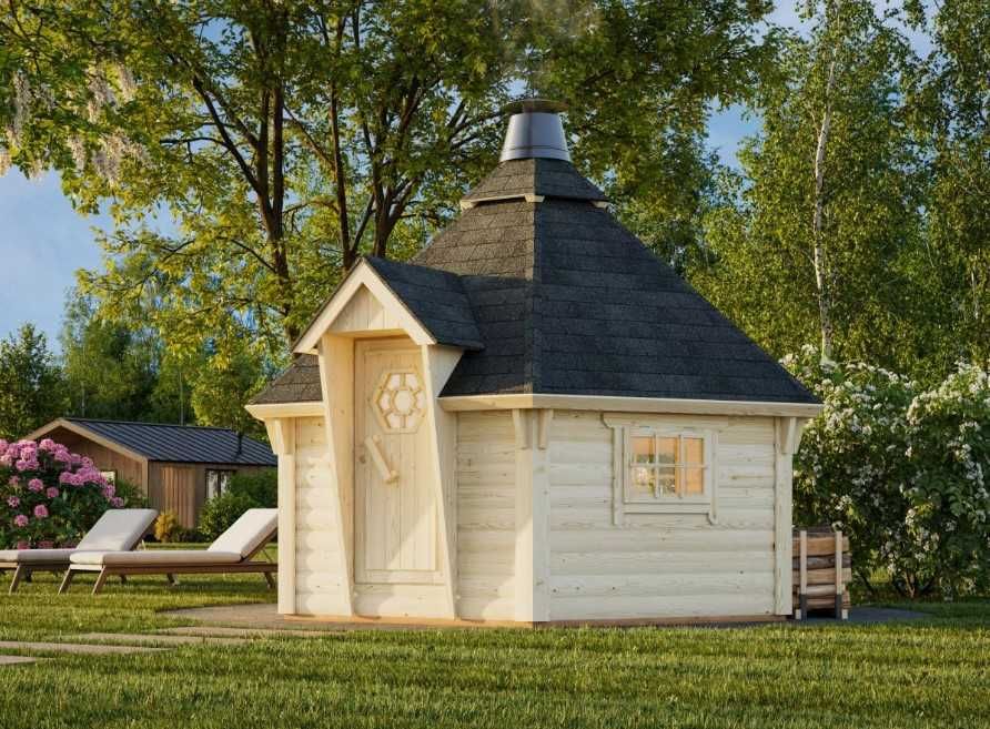 Drewniany domek grilowy, ogrodowy Eva 8,7 m2