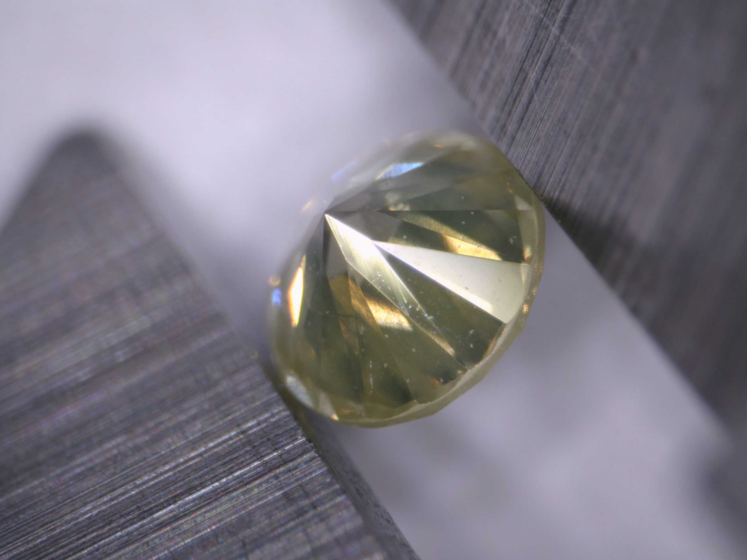 Naturalny Diament 0.07ct Żółty Brylant I1