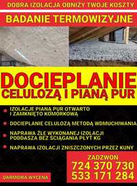 Izolacje celulozą, Docieplanie Piana pur , celuloza naprawy