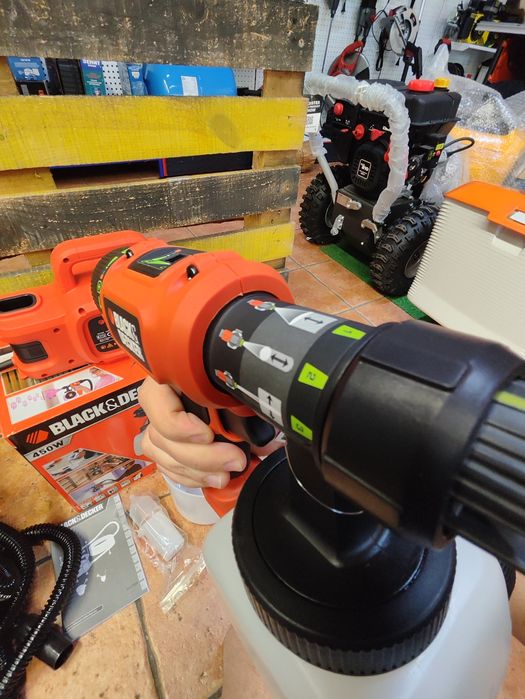 Краскопульт BLACK+DECKER HVLP400/компрессорный/гар2/Днепр/распылитель