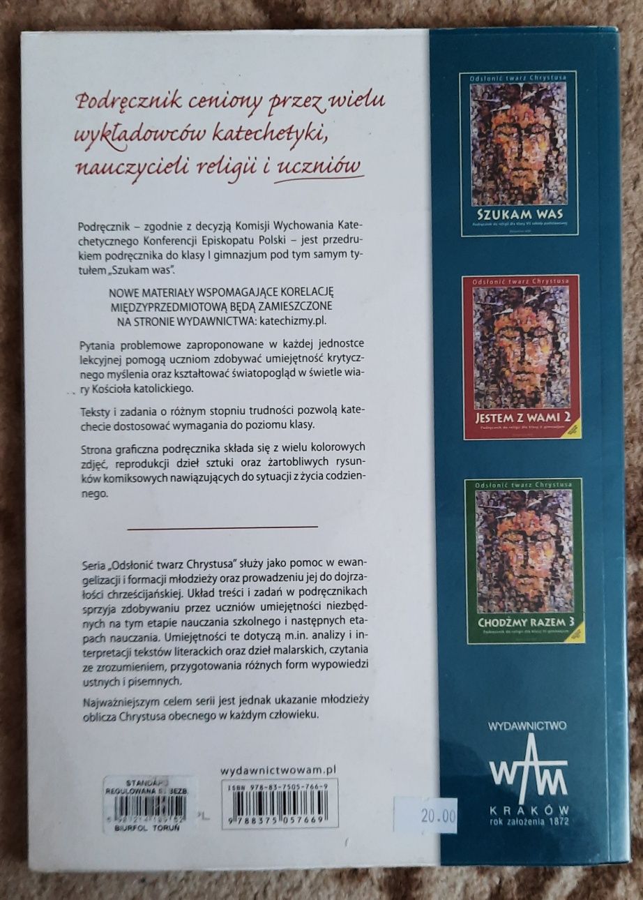 Podręcznik do religii "Szukam Was" kl. 7