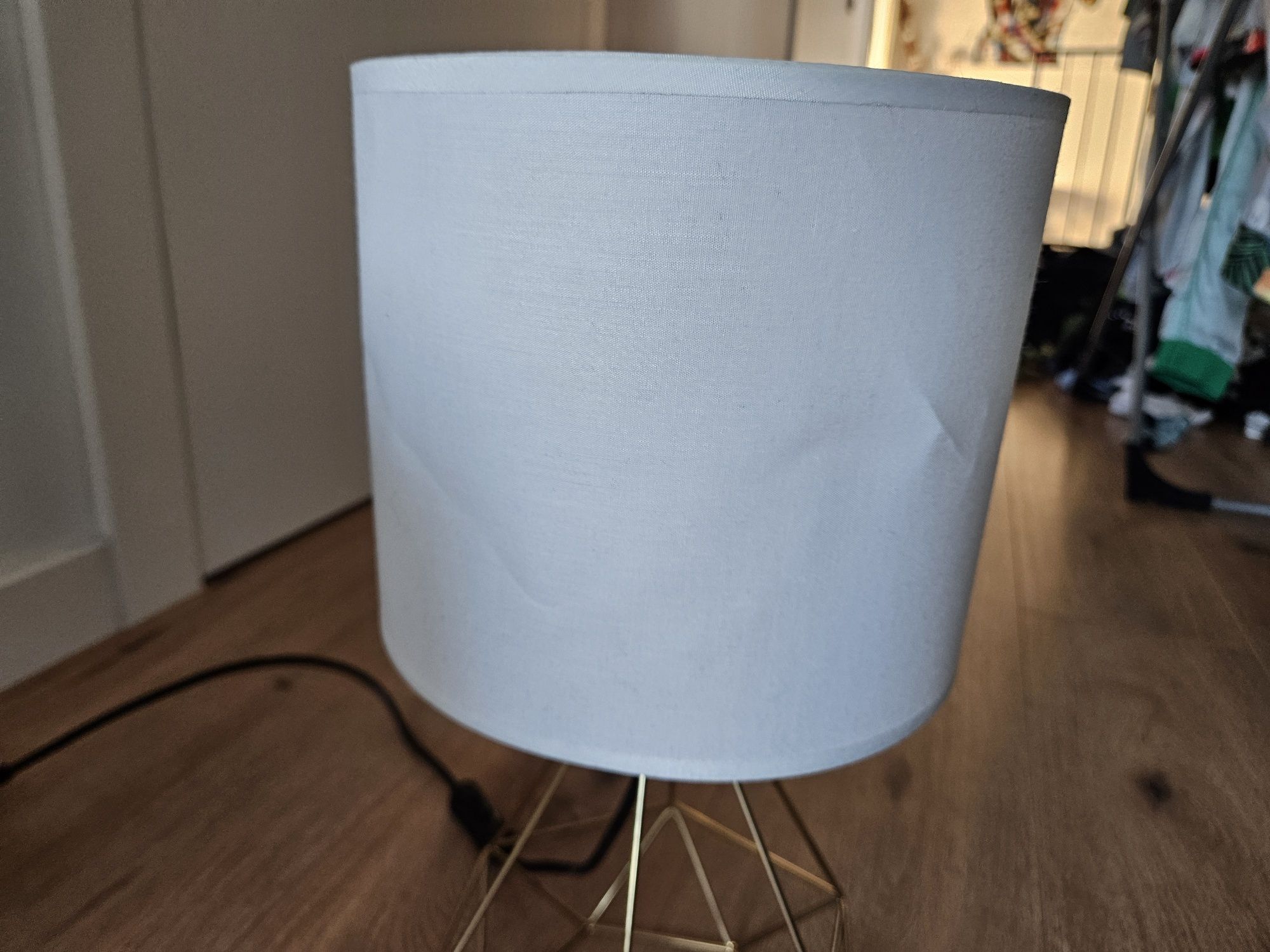 Lampki nocne Biały ze złotem
