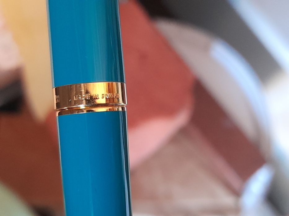 Caneta tinteiro STDupont Fidélio laca verde e ouro