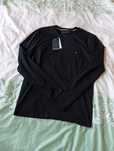 Longsleeve męski Tommy Hilfiger regular fit, czarny M promocja